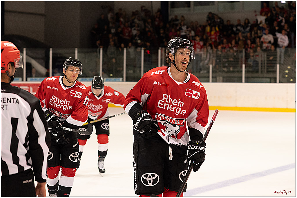 PENNY DEL 1. Testspiel Koelner Haie - Loewen Frankfurt; Koeln, 27.08.2023